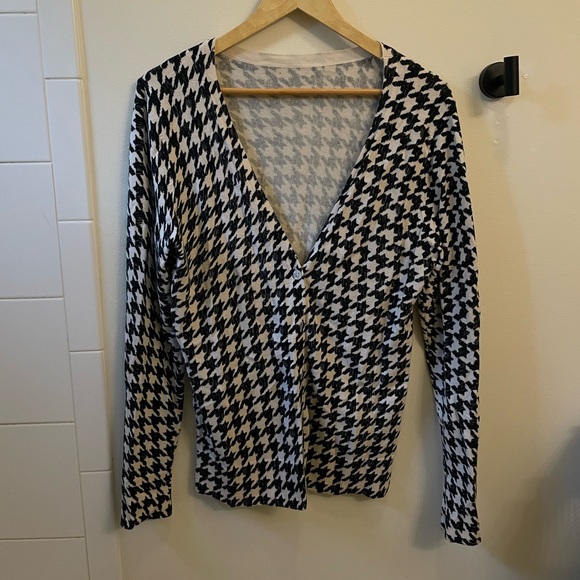 Target Sweaters - Houndstooth cardigan Target Merona oversized black and white